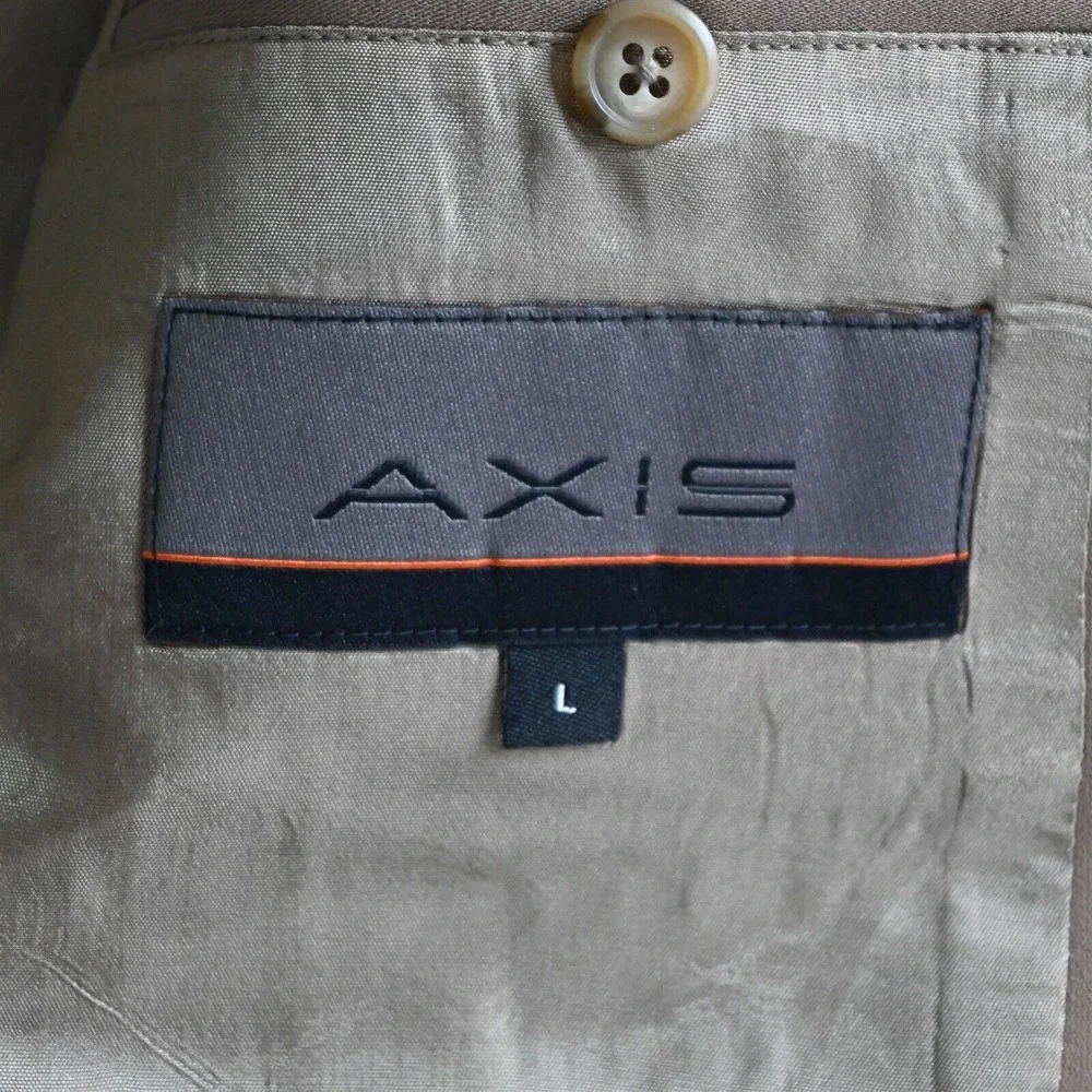 NEW Deadstock Axis Large L Walnut Brown‎ Old Money Y2K Blazer Sport Coat